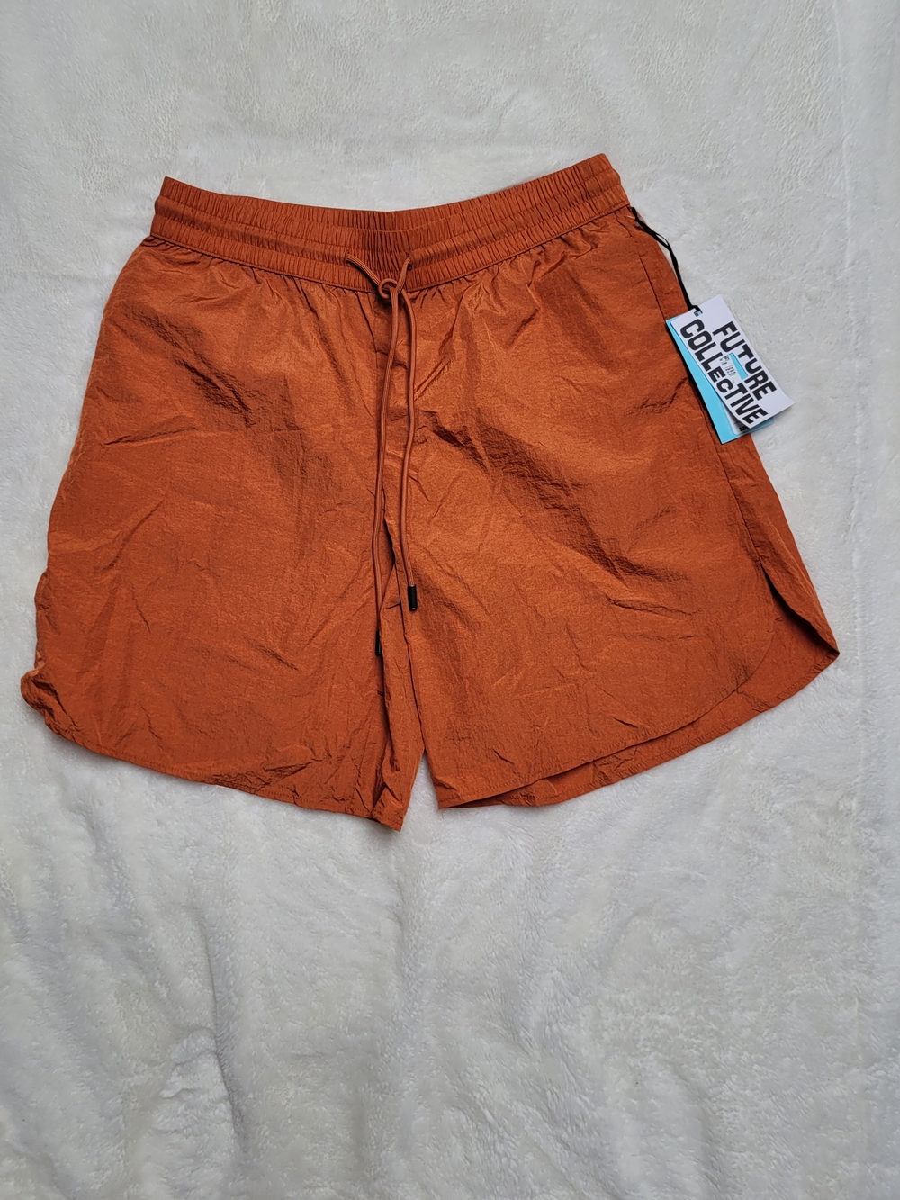 Future Collective Women's Orange Bermuda Shorts
